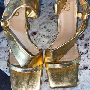 Gold Ego Heels